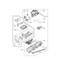 LG DLEX2801L panel drawer assembly diagram