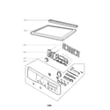 LG DLG2302R control panel and plate parts diagram