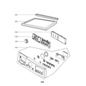 LG DLG2602W control panel and plate parts diagram