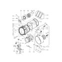 LG WM2701HV/00 drum and tub parts diagram
