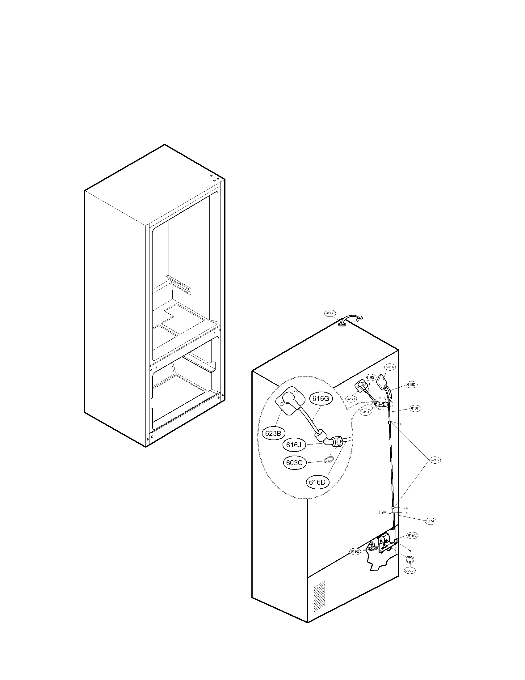 LG LFX25961AL/00 ice maker parts diagram