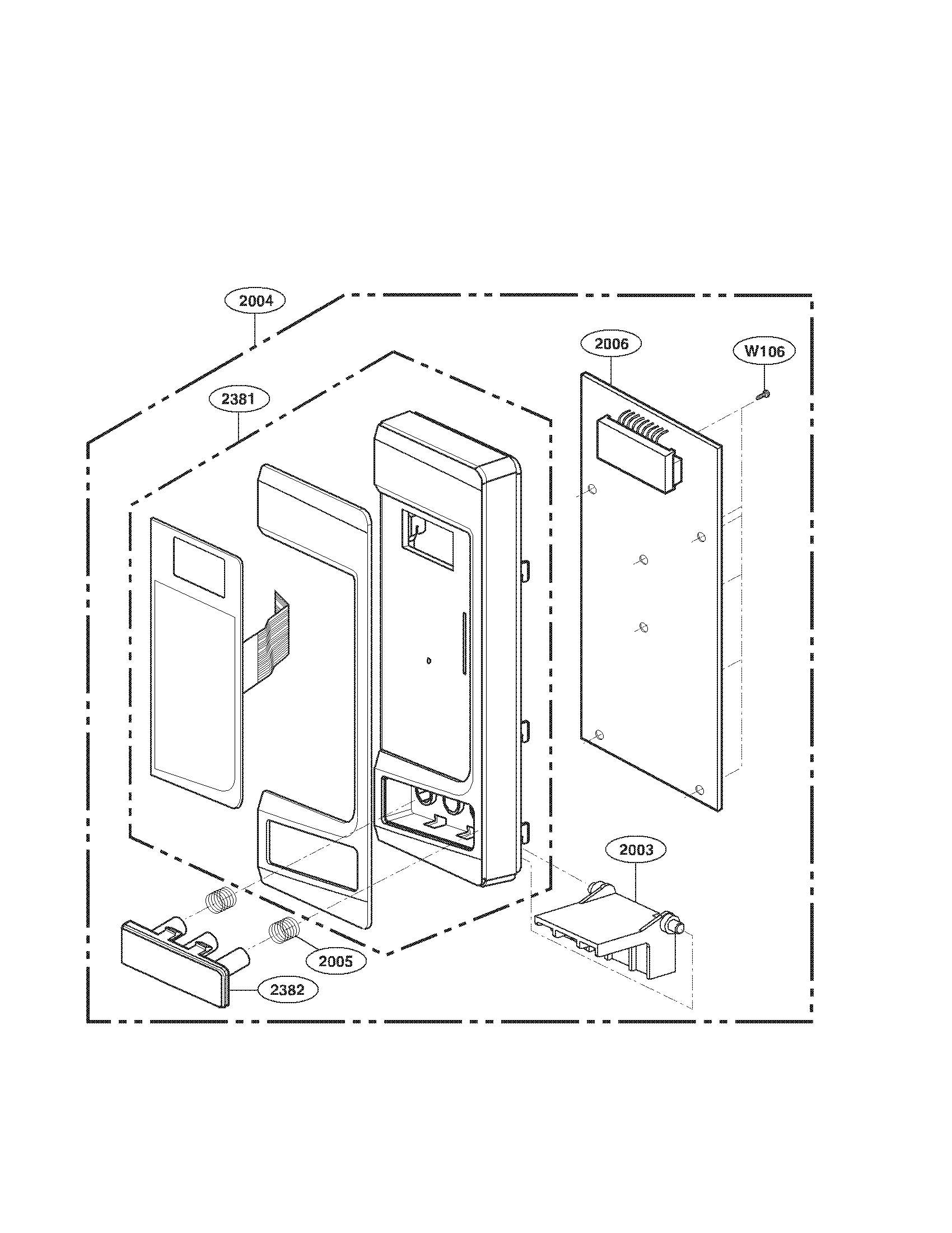 Kenmore 72169113900 control parts diagram