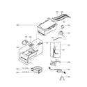 Kenmore Elite 79642198900 dispenser assembly parts diagram