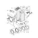 Kenmore Elite 79692192900 cabinet and door assembly parts diagram