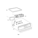 LG DLE2515S control panel and plate parts diagram