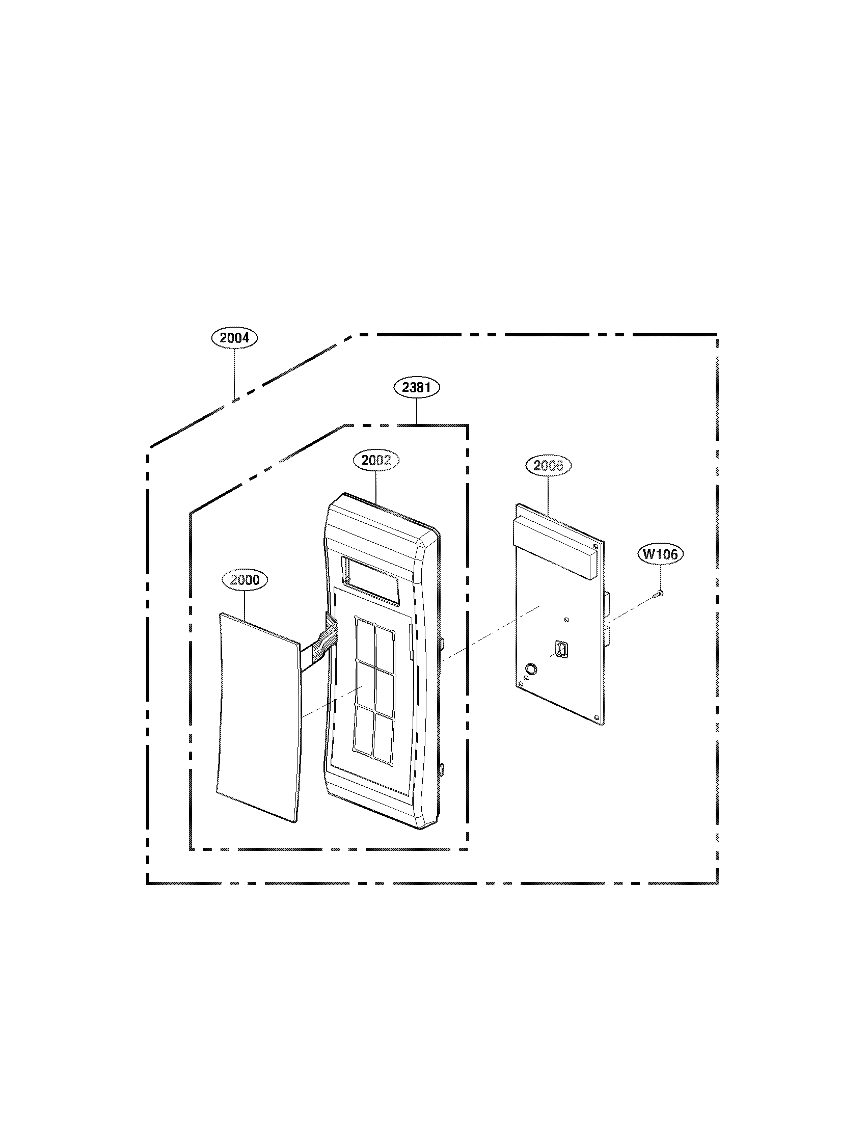 Kenmore 72166339800 controller parts diagram