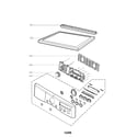 LG DLG2051W control plate and panel parts diagram