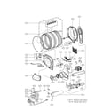 LG DLG2051W drum and motor parts diagram