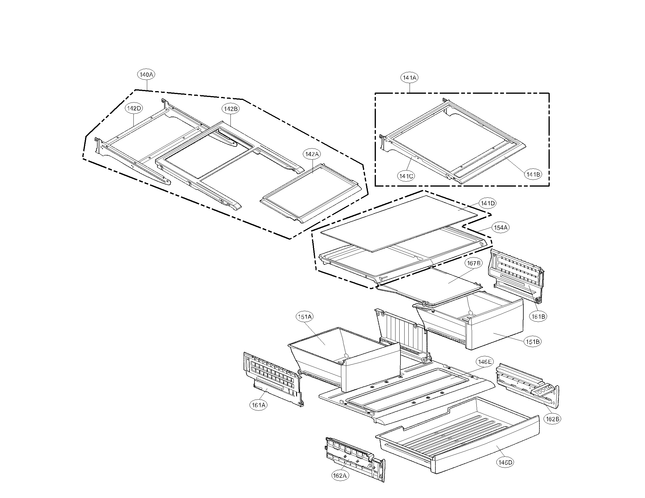 Kenmore Elite 79579773900 refrigerator parts diagram