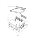 LG DLGX7188RM control panel and plate assembly parts diagram