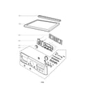 LG DLEX2501V control panel and plate parts diagram