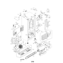 Kenmore 79578402801 case parts diagram