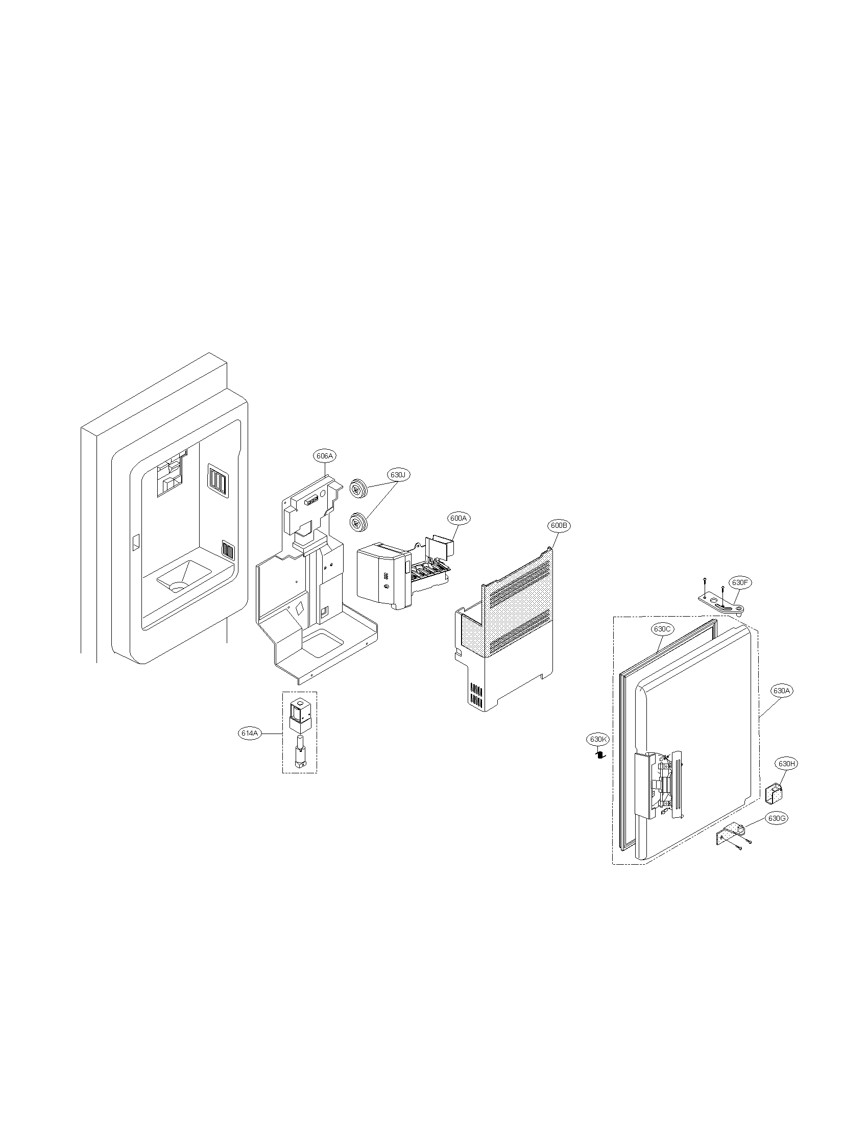 Kenmore 79578403801 ice maker parts diagram