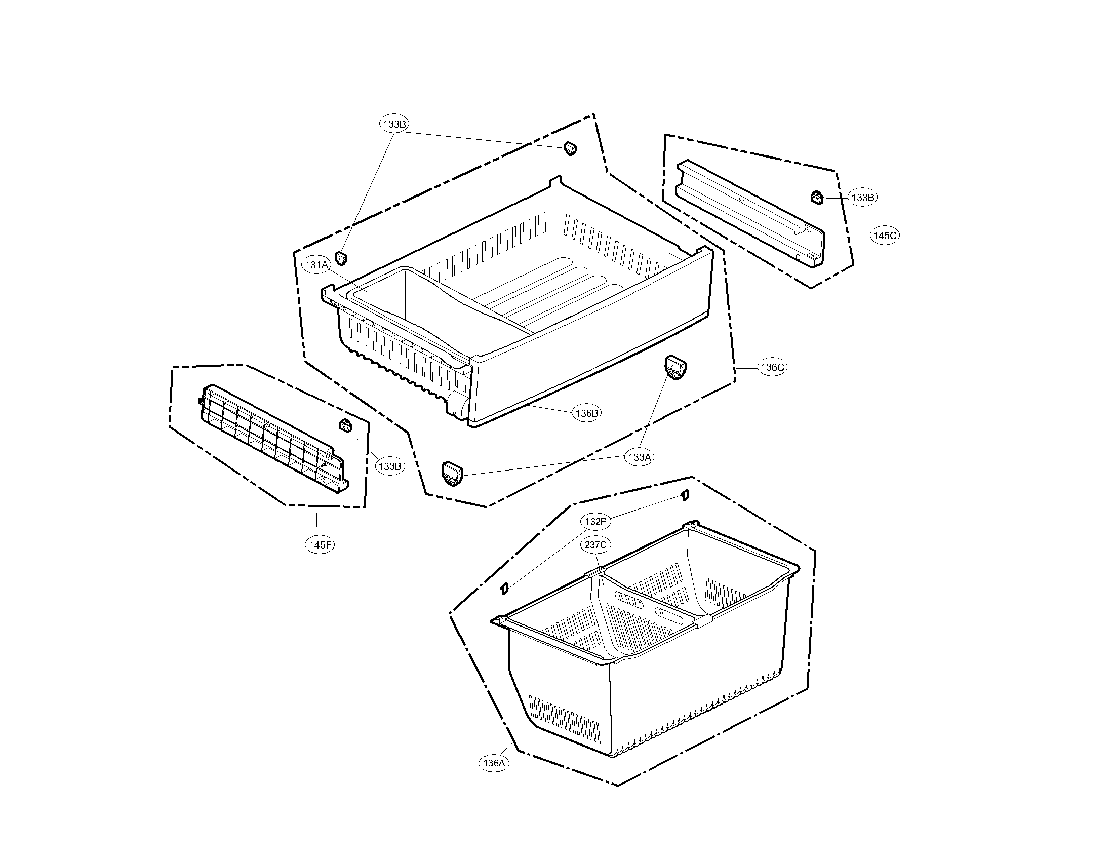 Kenmore Elite 79571053010 freezer parts diagram