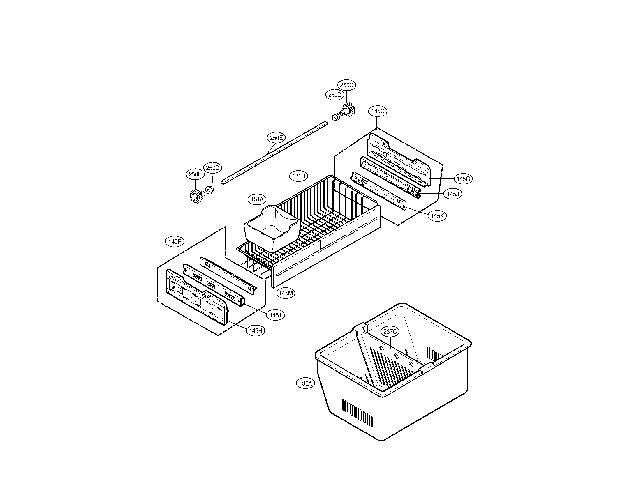 Kenmore Elite 79579753904 freezer parts diagram