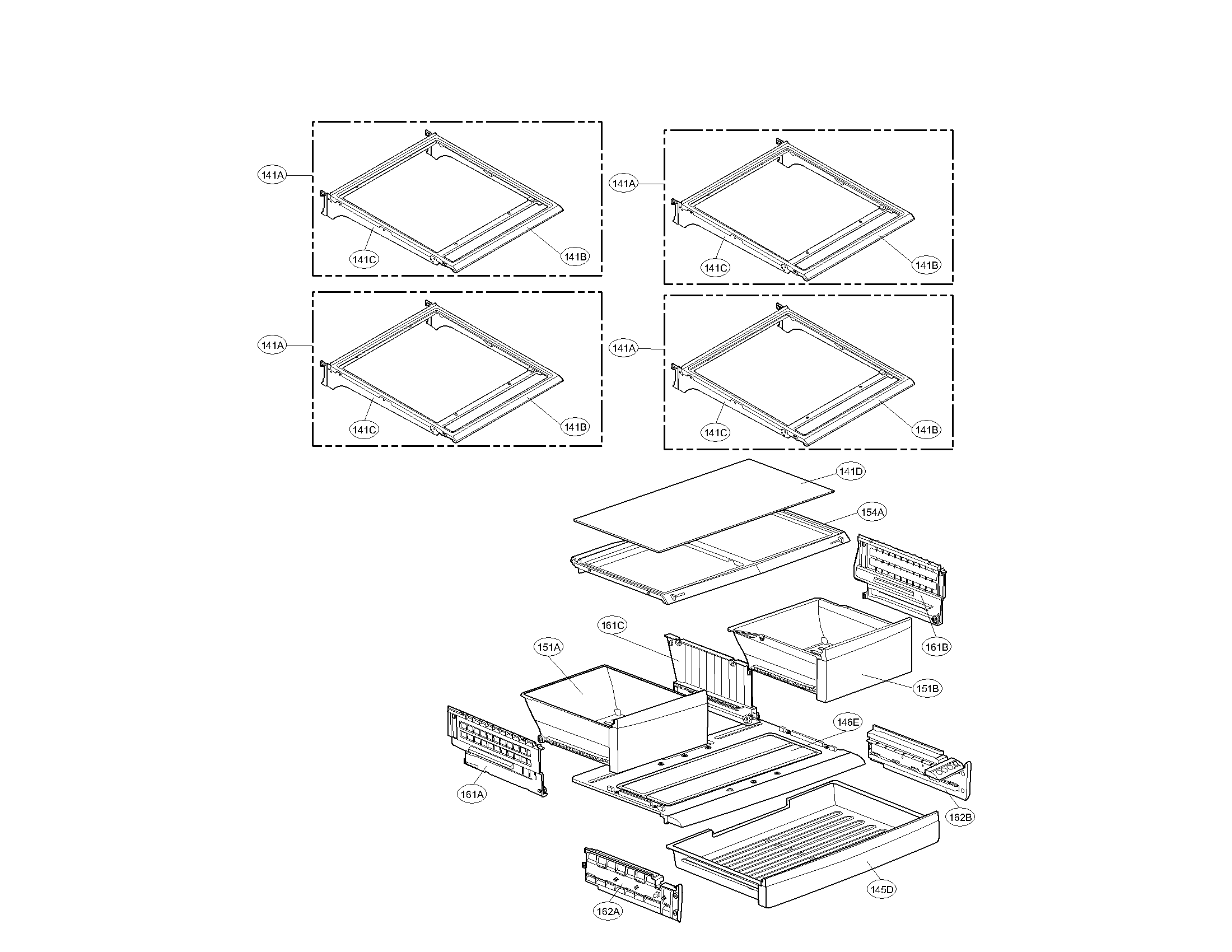 Kenmore Elite 79571043010 refrigerator parts diagram