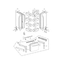 Kenmore Elite 79571049010 door parts diagram