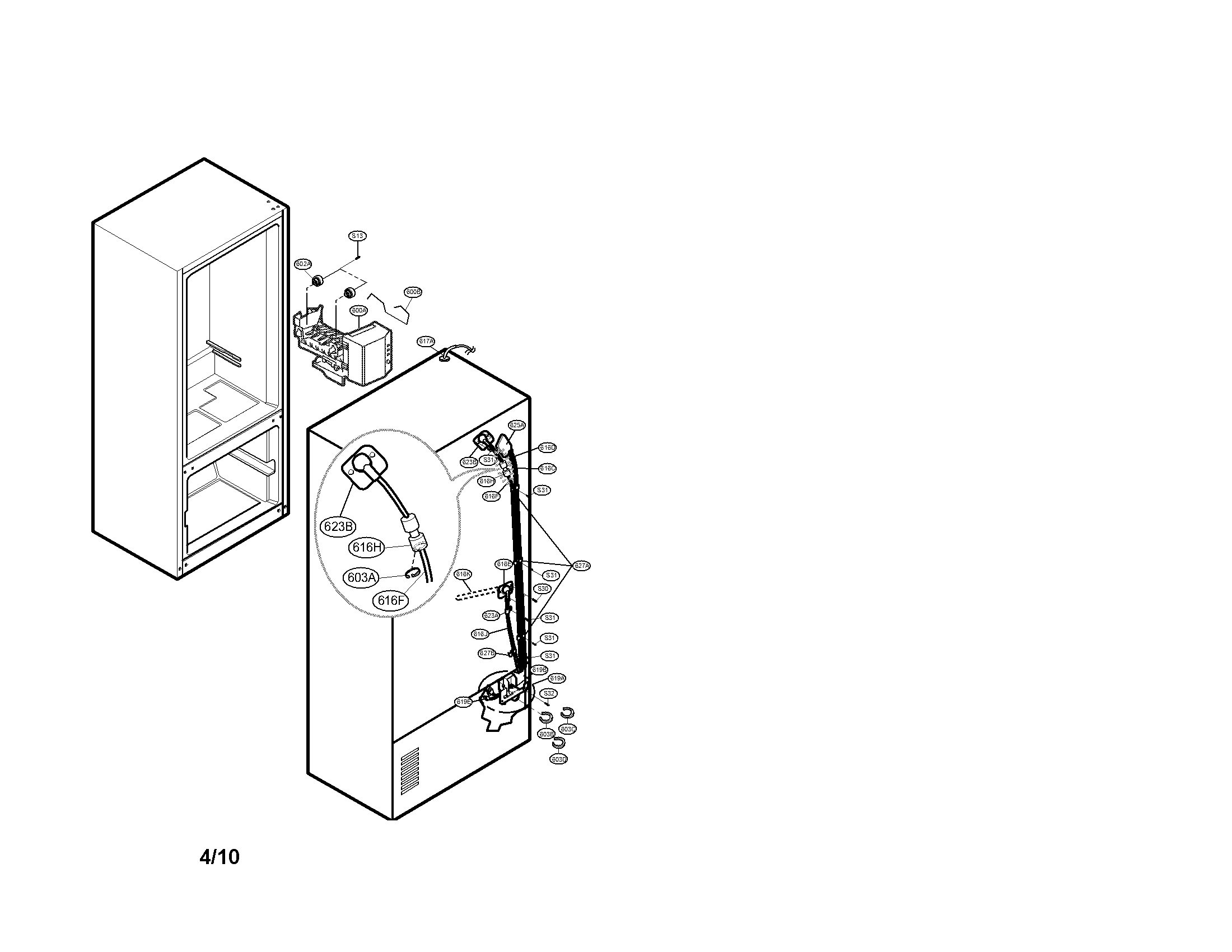 Kenmore Elite 79578554803 ice maker parts diagram