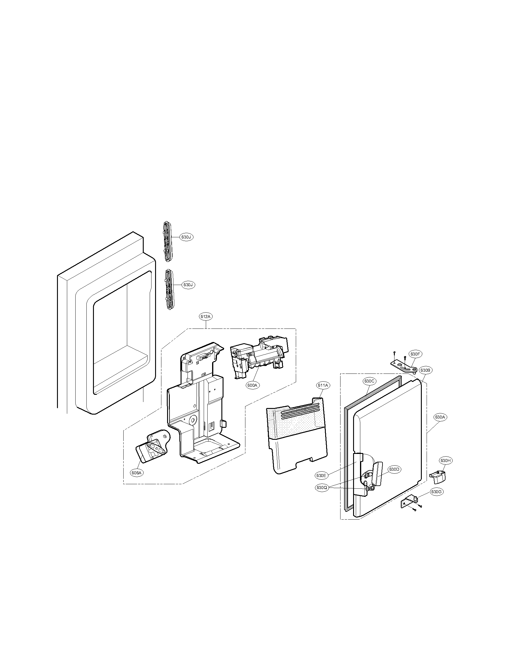 LG LFX25976SW/00 ice bank parts diagram