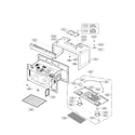 LG LMV2015SW/00 oven cavity parts diagram