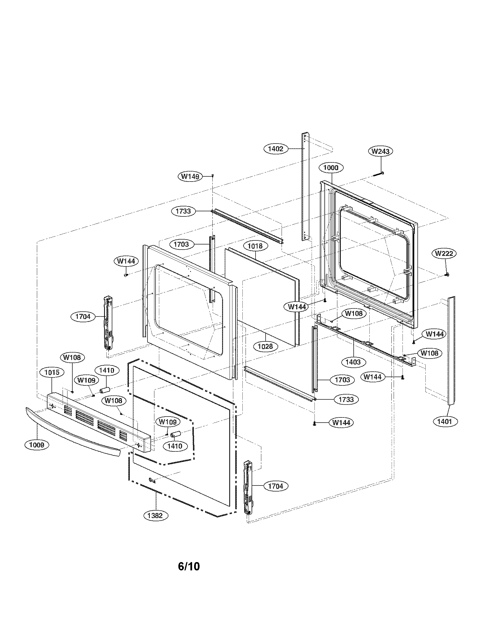 LG LRG3095SB/00 door parts diagram