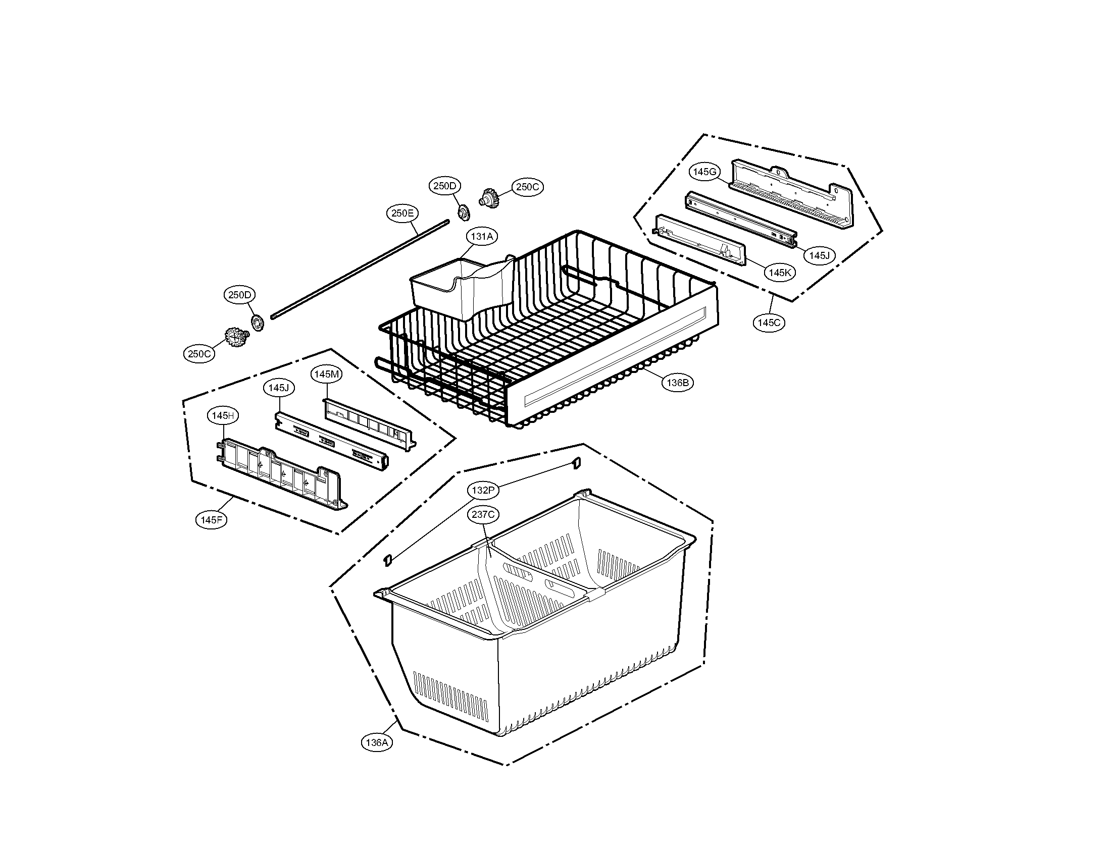 Kenmore Elite 79579782900 freezer parts diagram