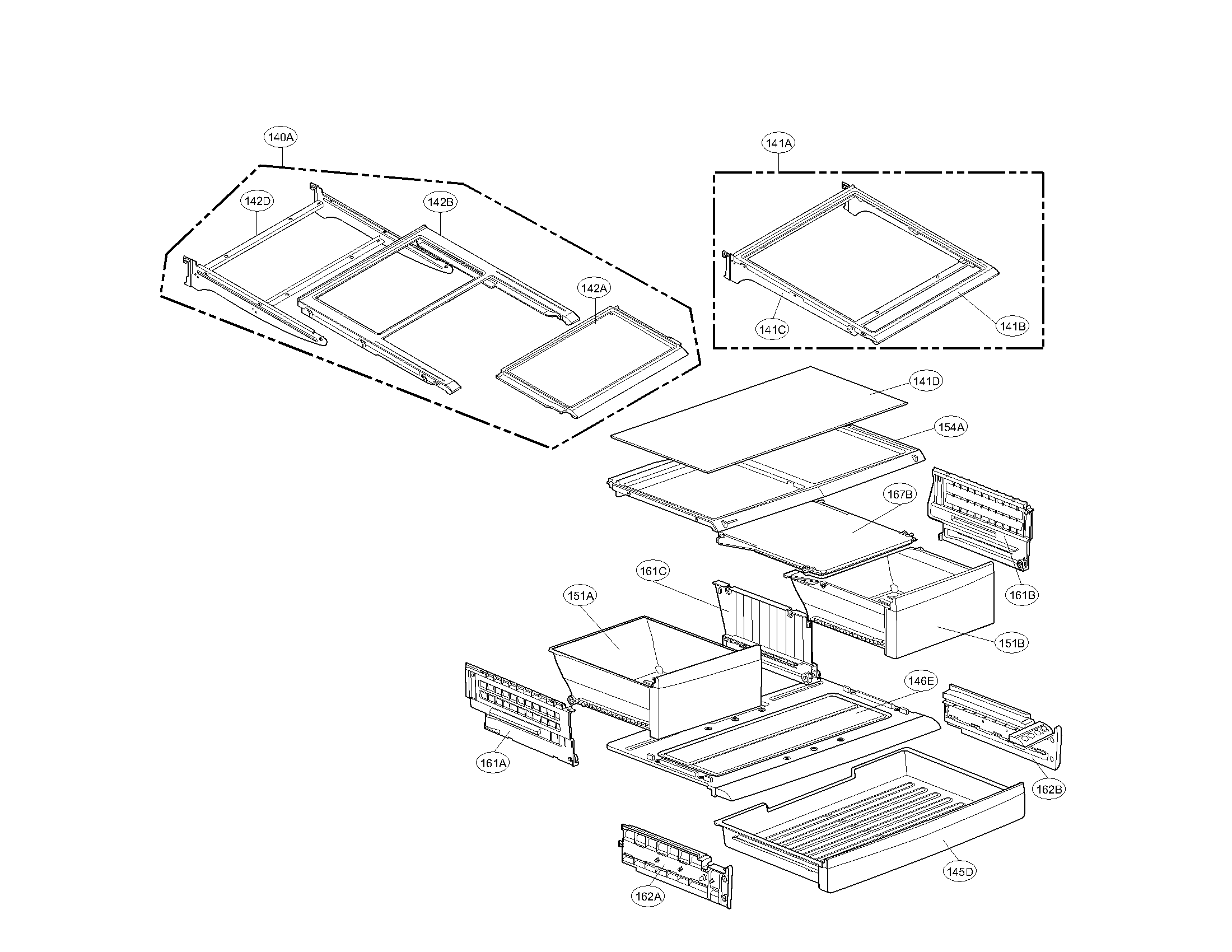 Kenmore Elite 79579782900 refrigerator parts diagram