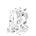 LG LFC25776ST/00 case parts diagram