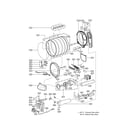 Kenmore Elite 79679272900 drum and motor assembly parts diagram