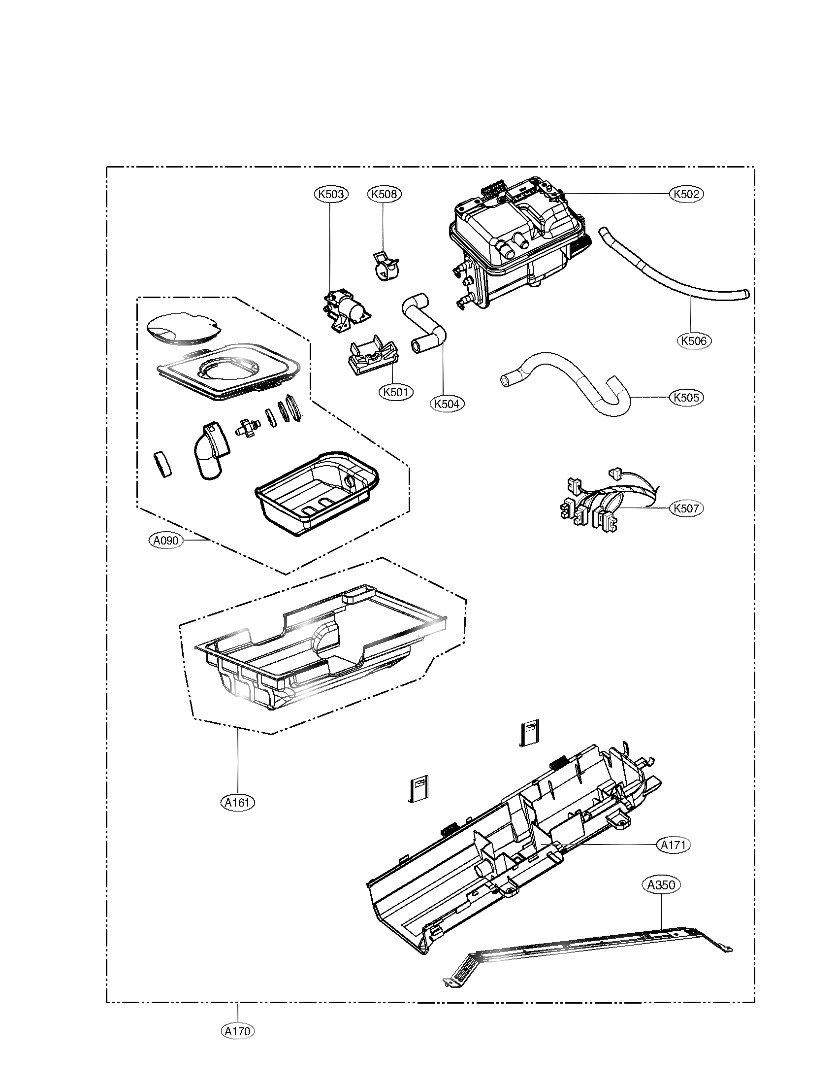 Kenmore Elite 79679272010 guide assembly parts diagram