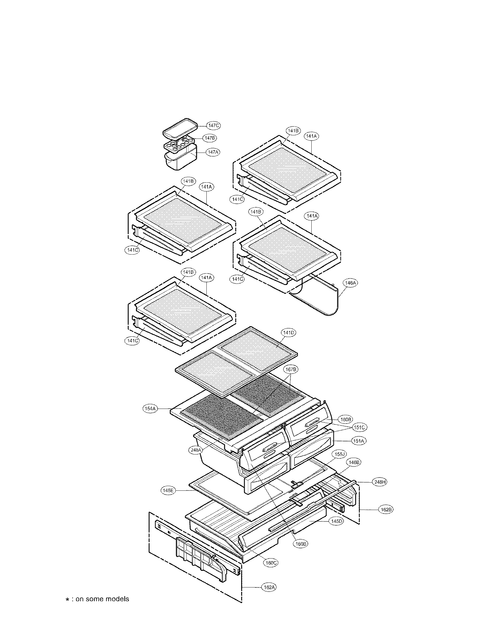 LG LRFD25850ST/00 refrigerator parts diagram