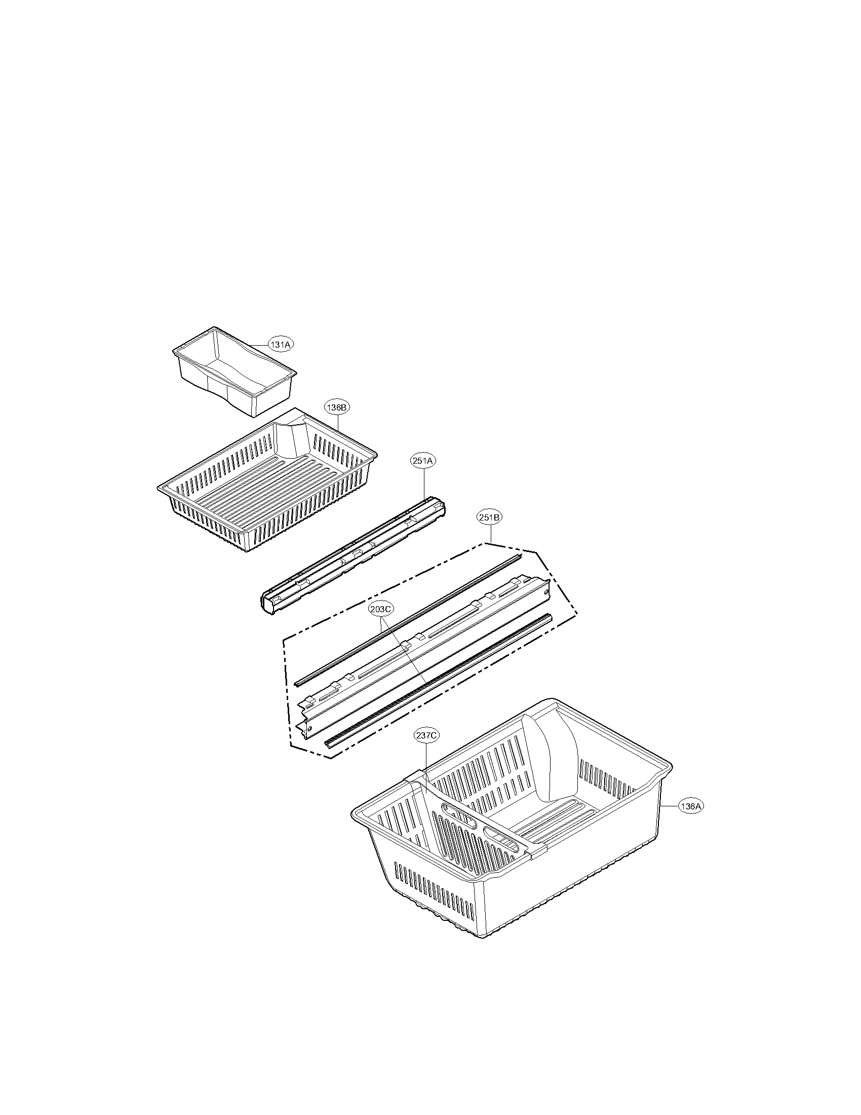LG LMX28988SB freezer parts diagram