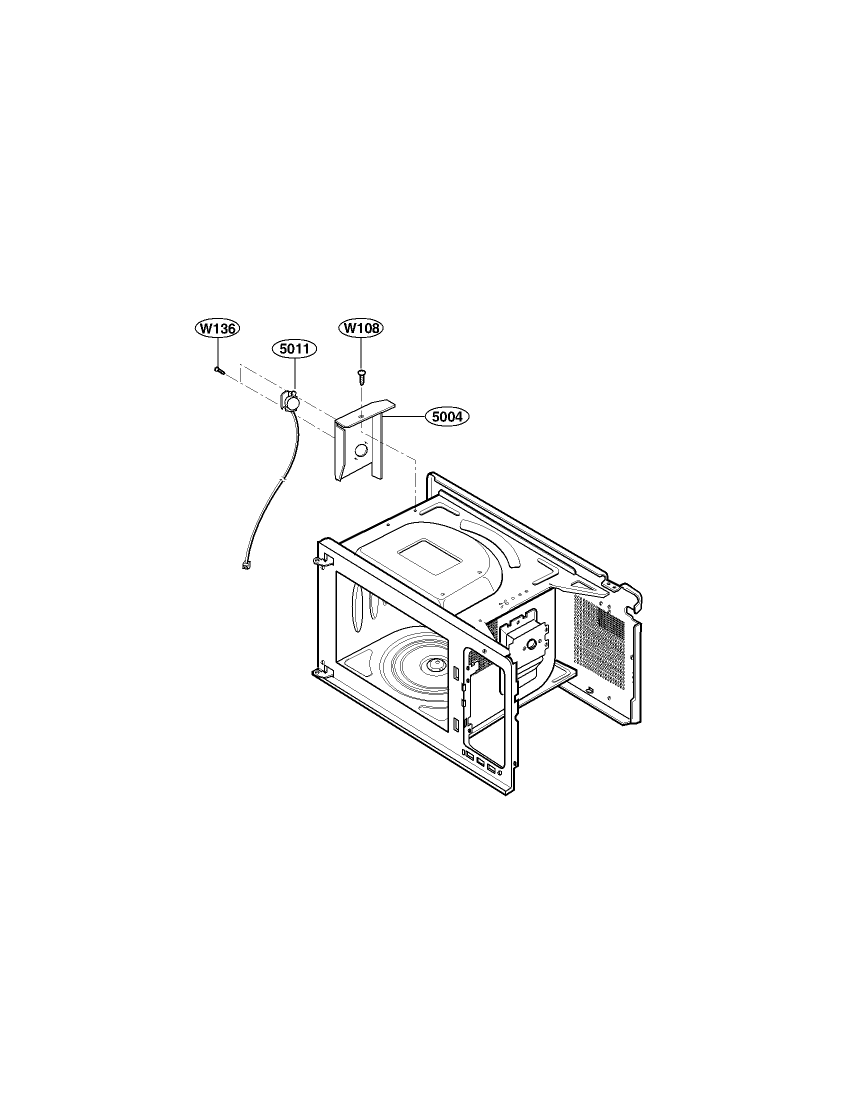 Kenmore 72169129010 sensor parts diagram