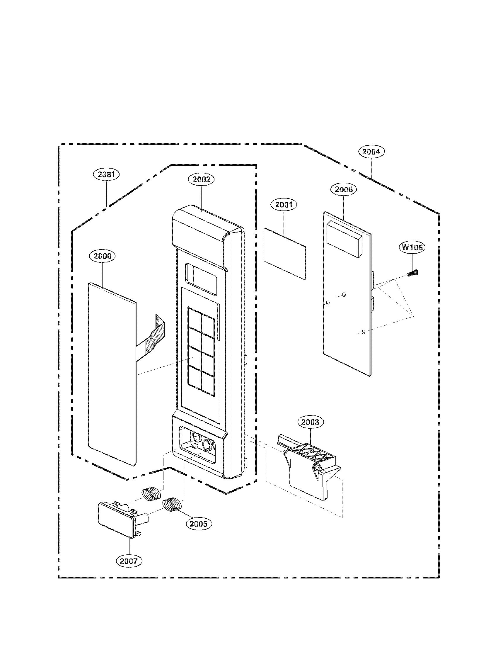 Kenmore Elite 72179202010 controller parts diagram