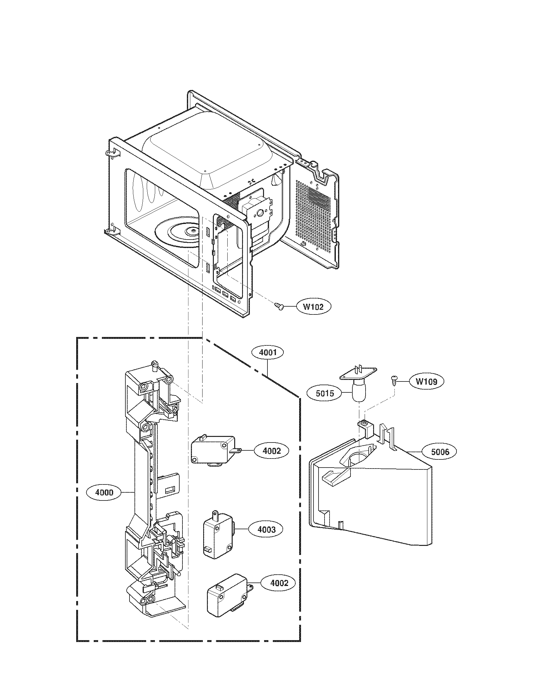 Kenmore Elite 72179202010 latchboard parts diagram