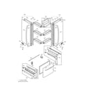LG LFC21770ST/03 door parts assembly diagram