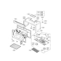 Kenmore 72185062010 oven cavity parts assembly diagram