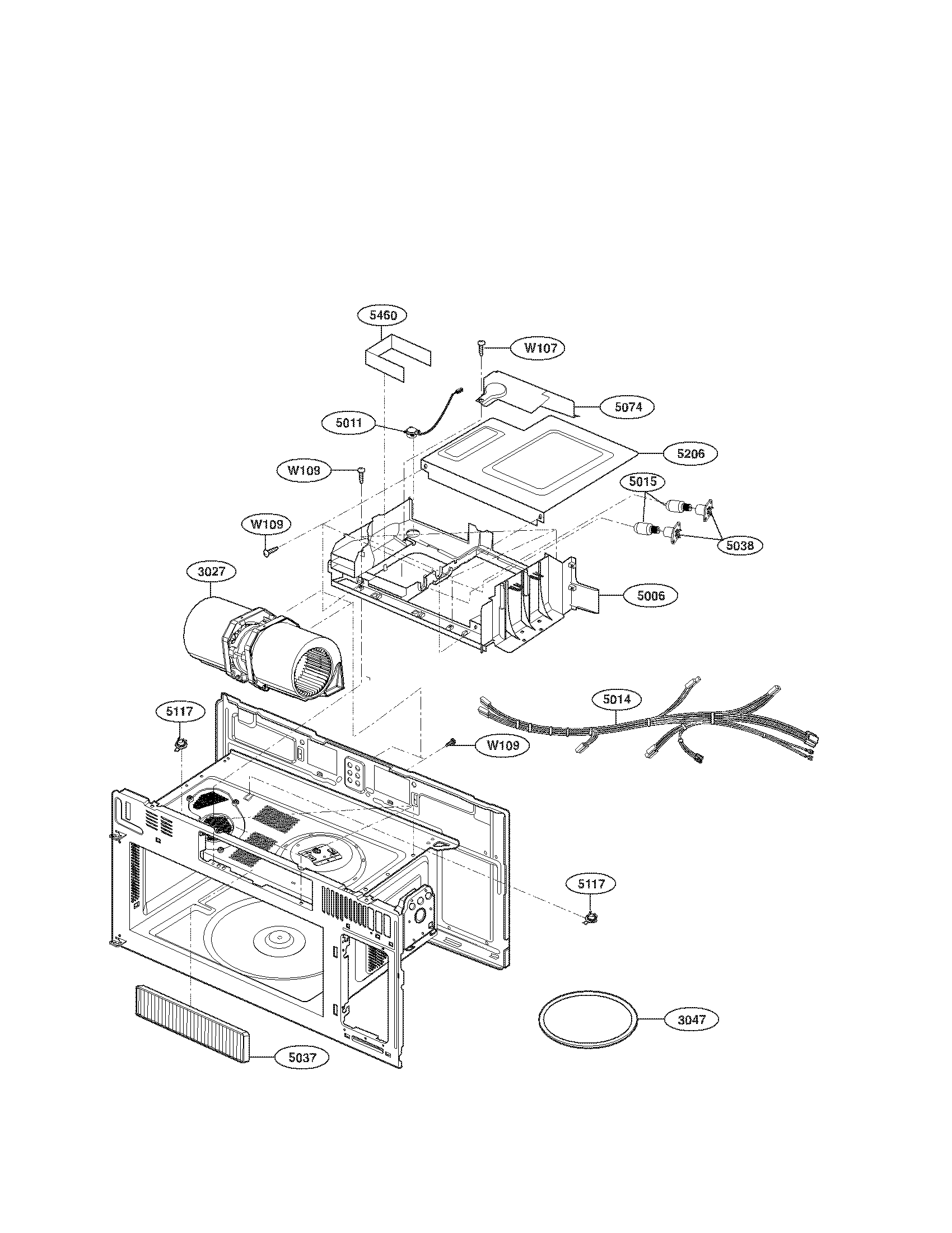Kenmore Microwave Oven Touch Pad with frame DE6803808A for 401.