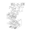 Kenmore Elite 72186013010 oven cavity parts assembly diagram
