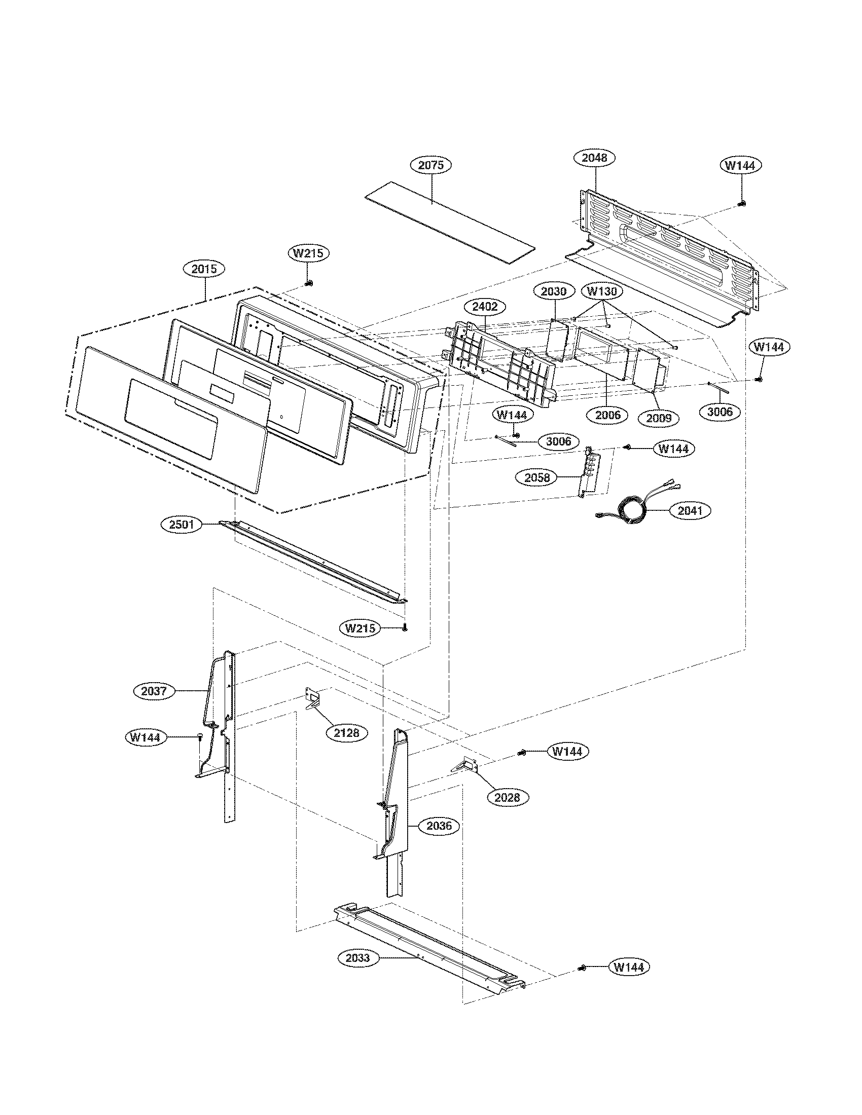 LG LRG3093ST/00 controller parts diagram