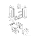 Kenmore Elite 79579753902 door parts diagram