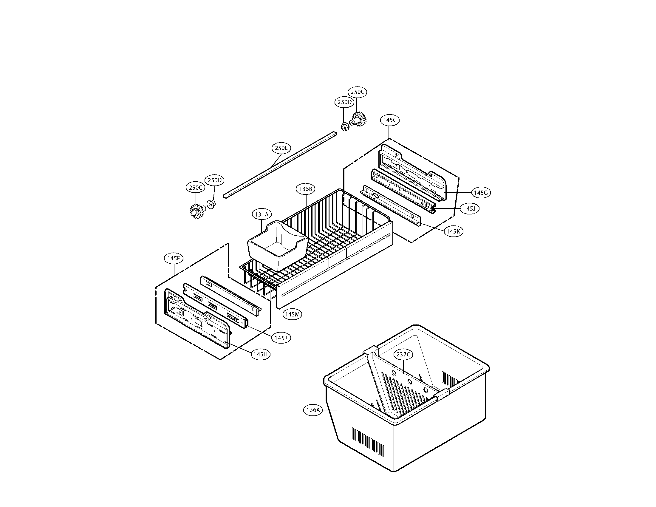 Kenmore Elite 79579753903 freezer parts diagram