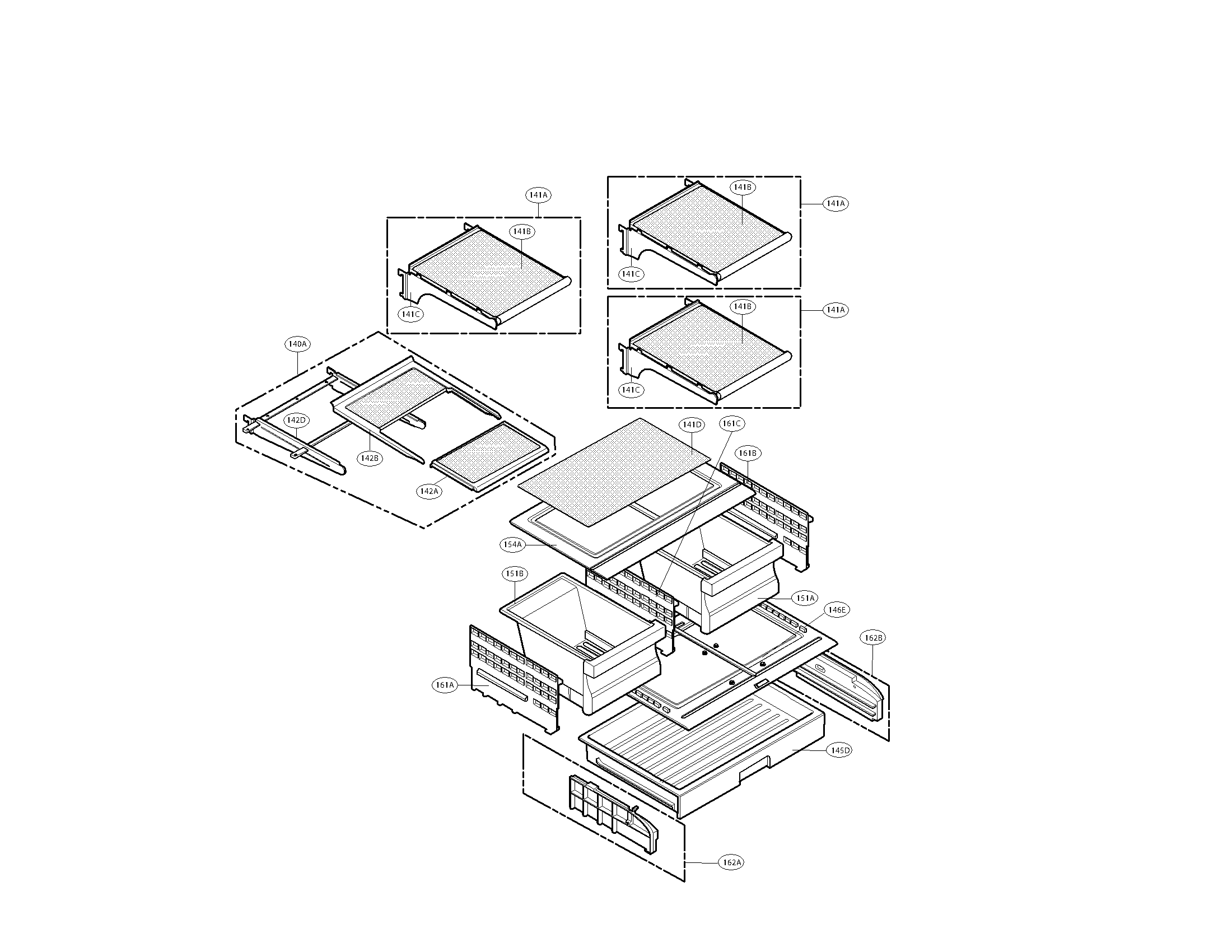 Kenmore Elite 79579753903 refrigerator parts diagram