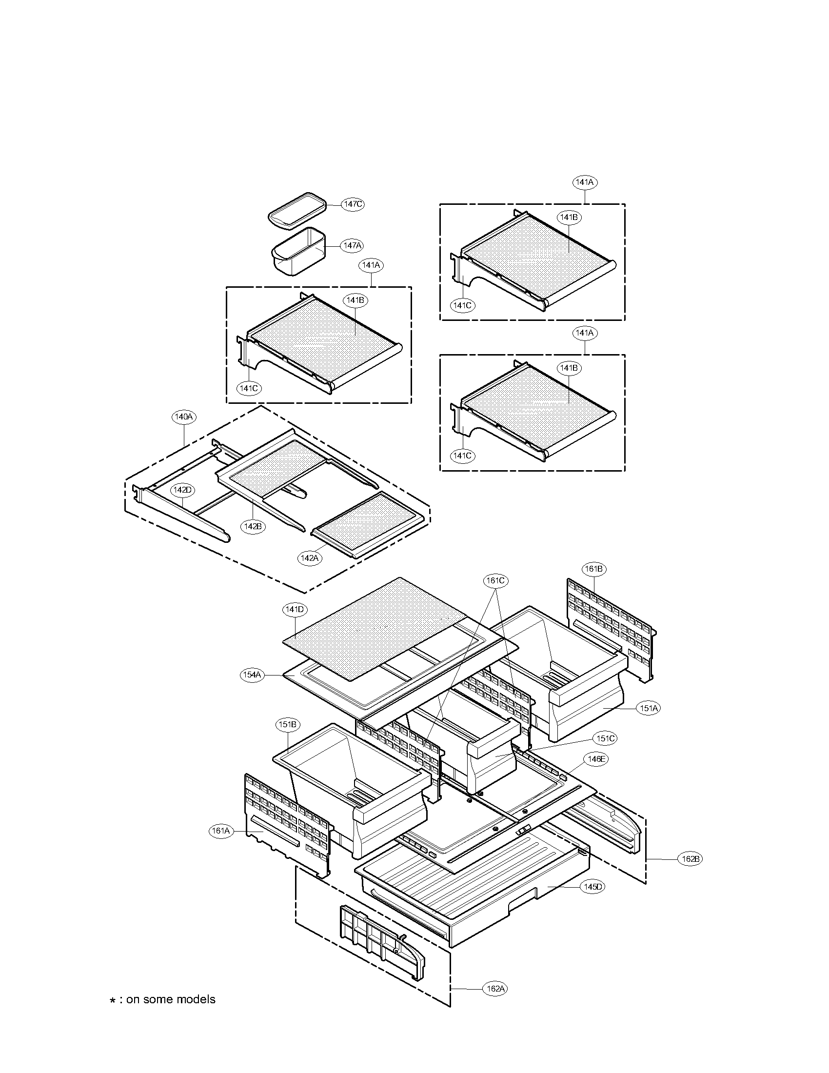 LG LMX25981ST/00 refrigerator parts diagram