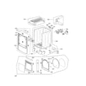 Kenmore Elite 79669278000 cabinet and door assembly parts diagram