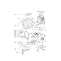 Kenmore Elite 79669278000 drum and motor assembly parts diagram