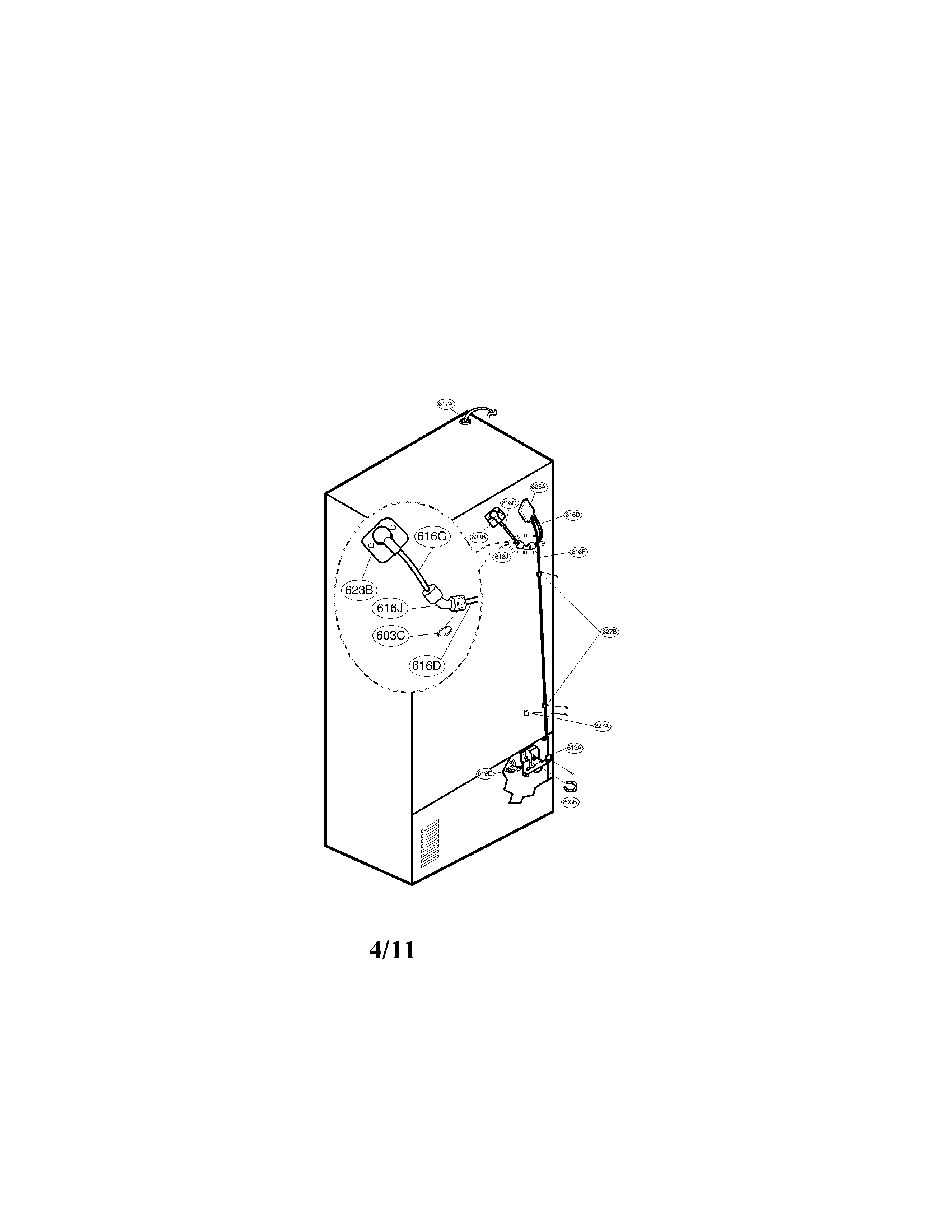 Kenmore Elite 79578509803 valve and water parts diagram