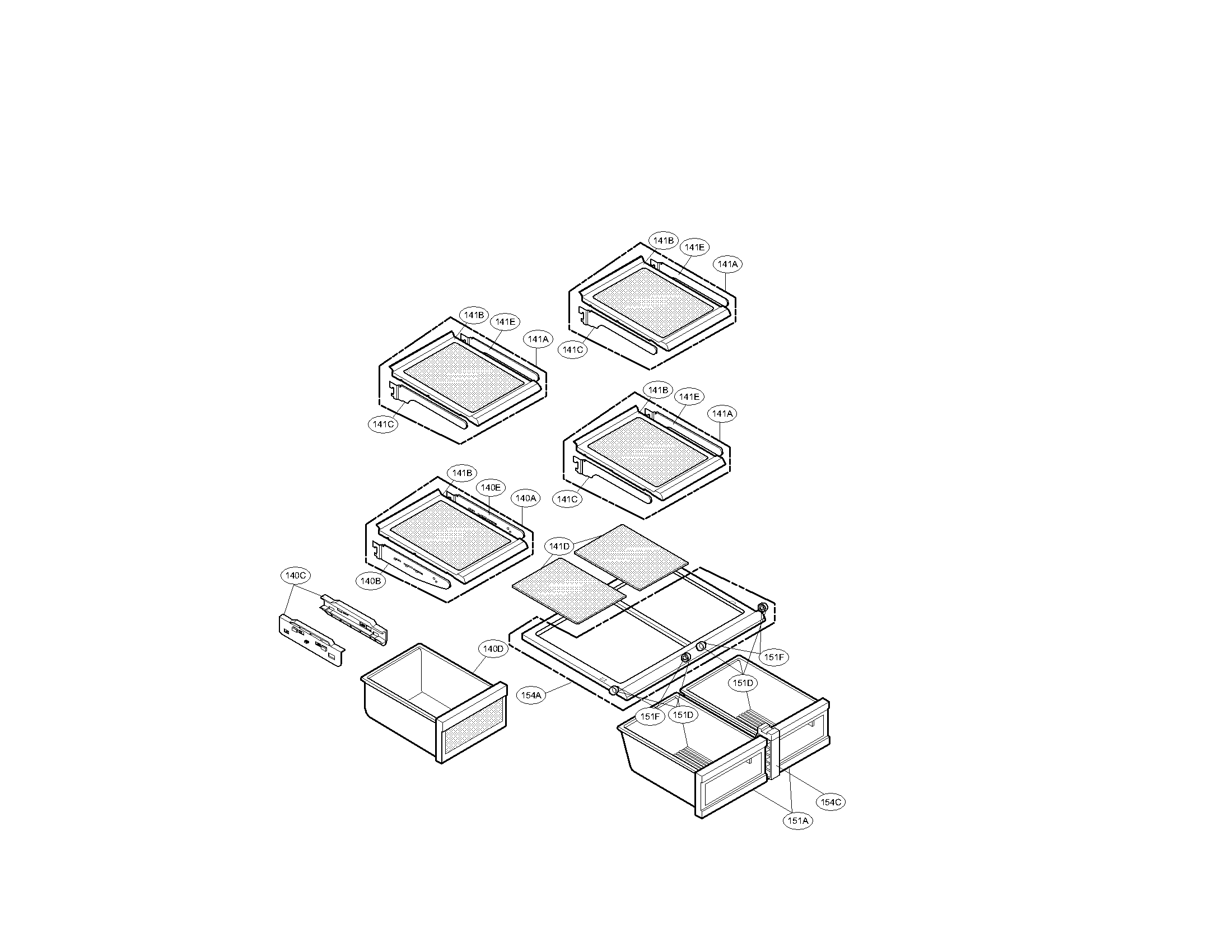 Kenmore Elite 79578509803 refrigerator parts diagram