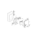 Kenmore 79572034110 ice maker and ice bank parts diagram