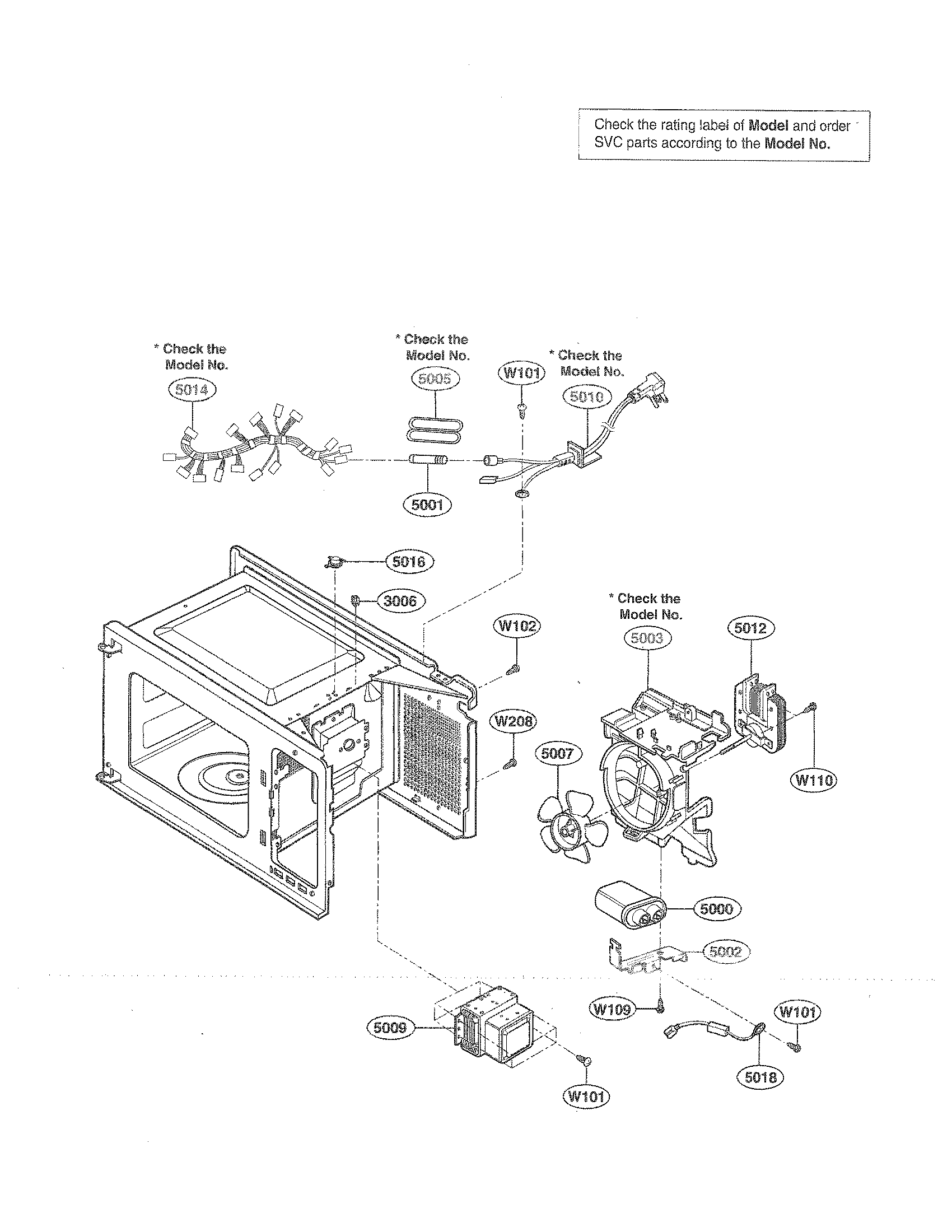 Kenmore 72162349200 interior parts diagram